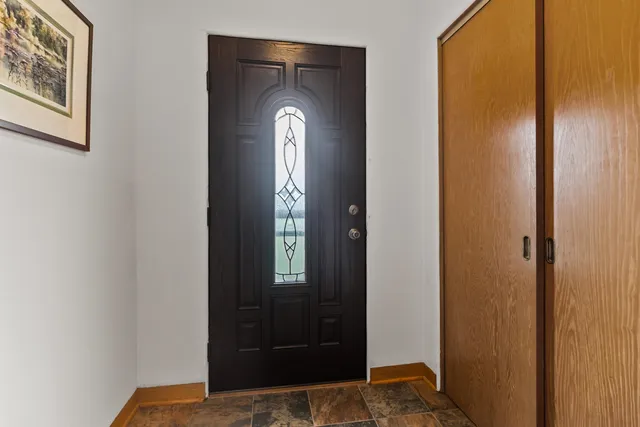 a view of a closet area