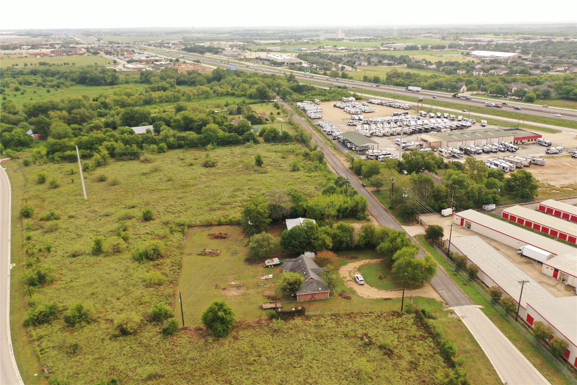 1503 North Burleson Street Kyle, TX 78640 - Photo 5 of 11 aerial view showing the subject 1 acre and surrounding land