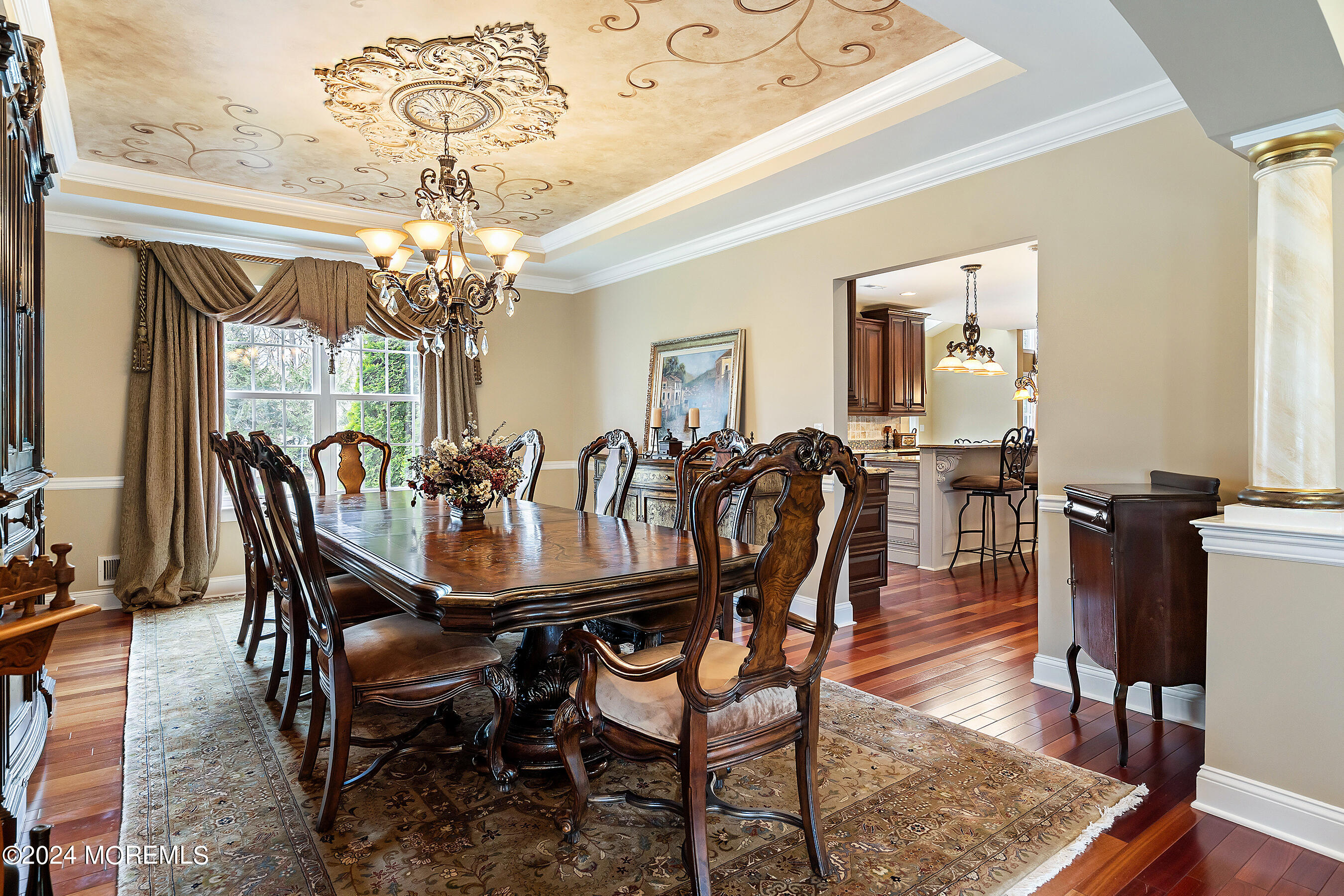15 Summers Drive Jackson, NJ 08527 - Photo 16 of 83 a view of a dining room with furniture a chandelier and wooden floor