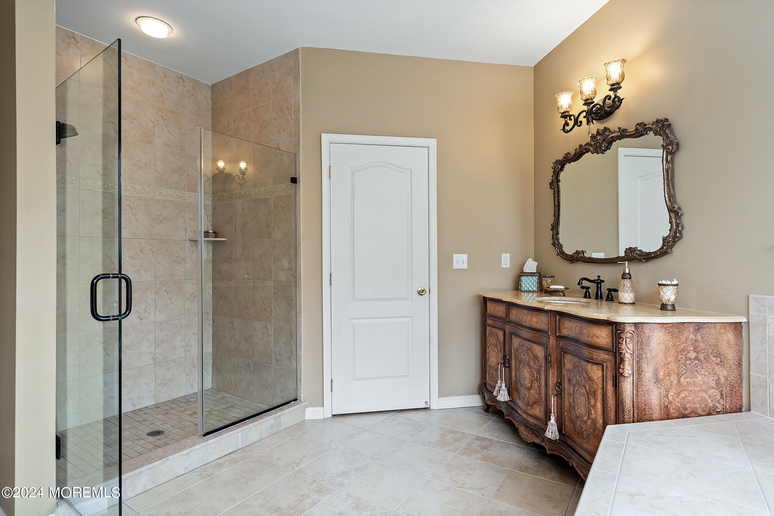 15 Summers Drive Jackson, NJ 08527 - Photo 45 of 83 a bathroom with a double vanity sink mirror and shower