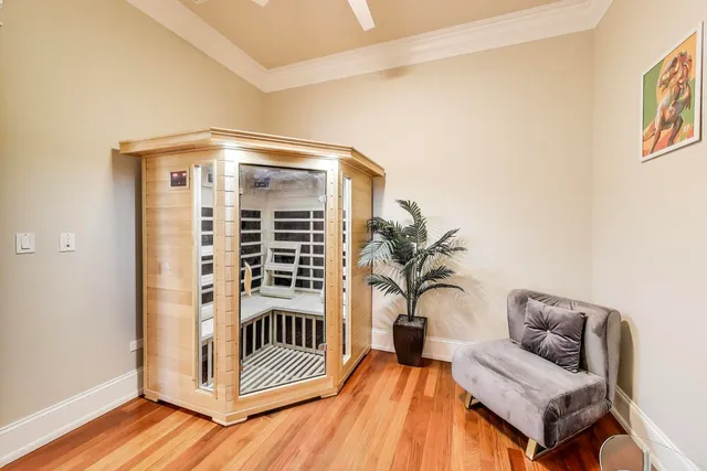 a view of livingroom with furniture and floor to ceiling window