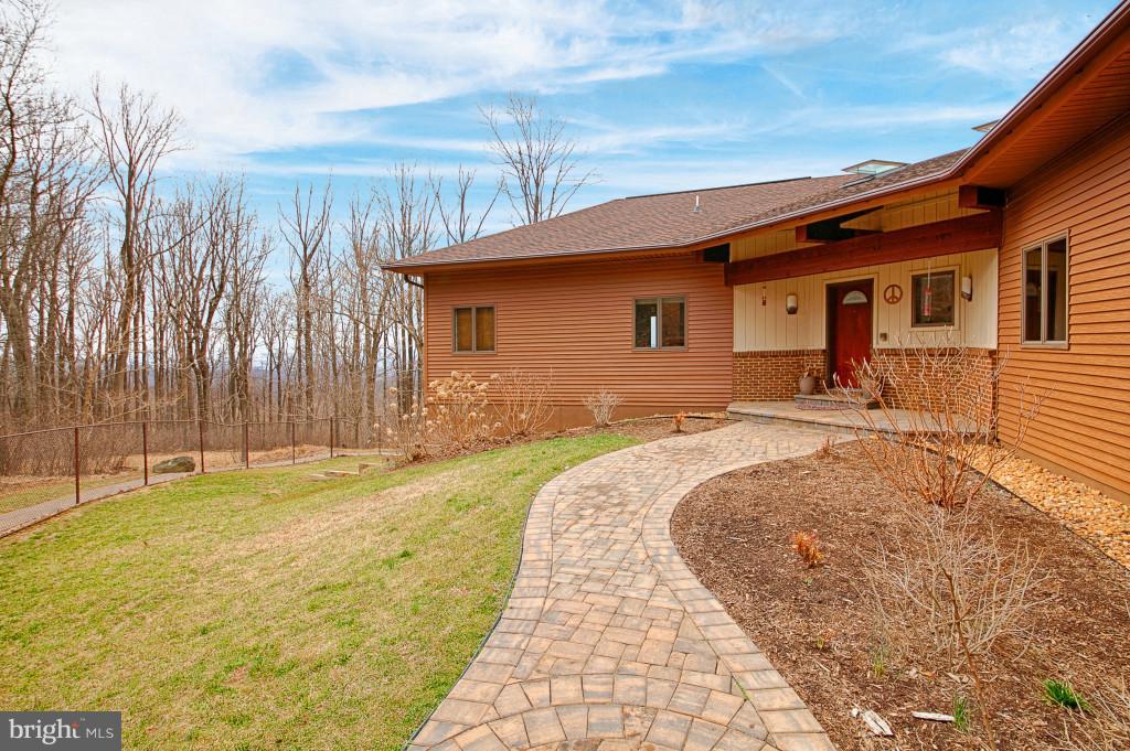 19417 Blue Ridge Mountain Road Bluemont, VA 20135 - Photo 4 of 30 Brick paver walkway to front entry
