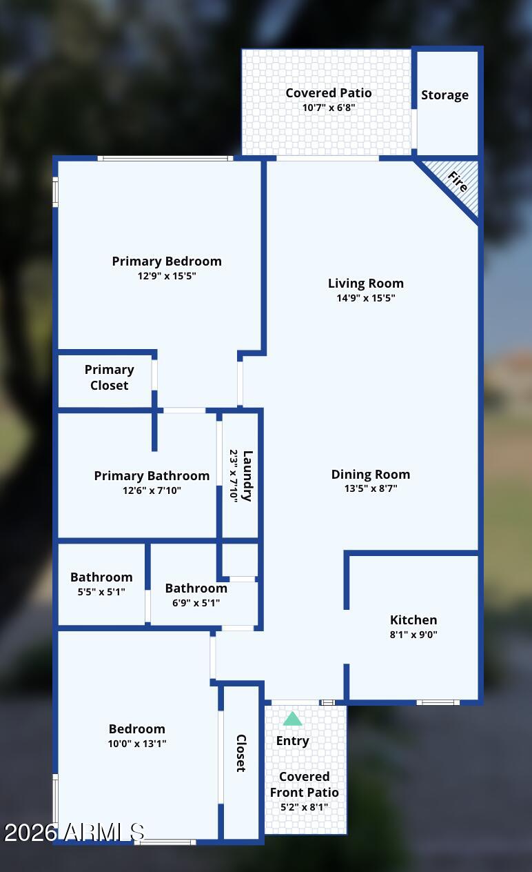 7101 West Beardsley Road, Unit 1011 Glendale, AZ 85308 - Photo 52 of 52 Floorplan