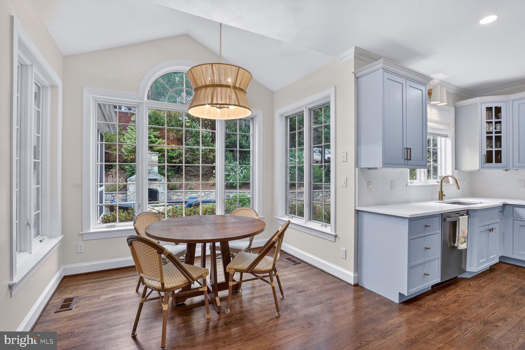 4837 W Street Northwest Washington, DC 20007 - Photo 16 of 59 Breakfast table overlooks landscaped yard