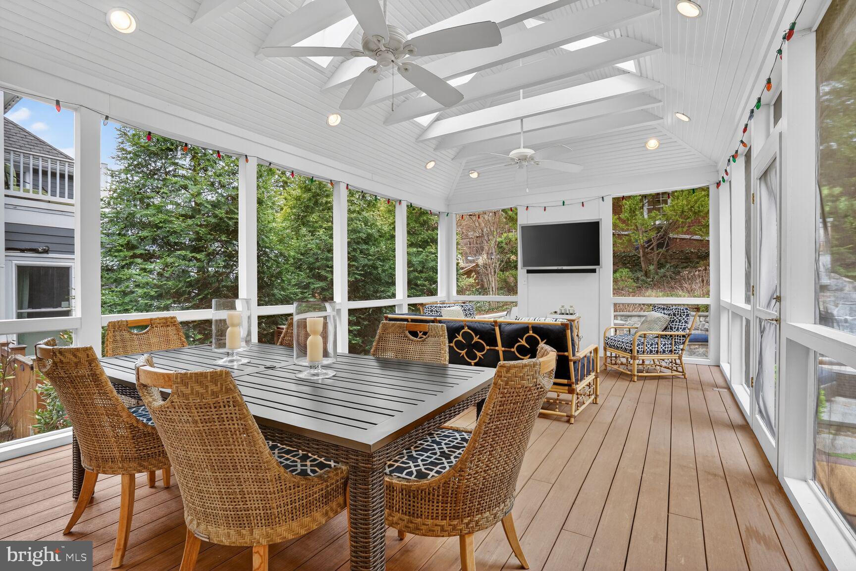 4837 W Street Northwest Washington, DC 20007 - Photo 26 of 59 Spacious porch with room for dining and relaxing