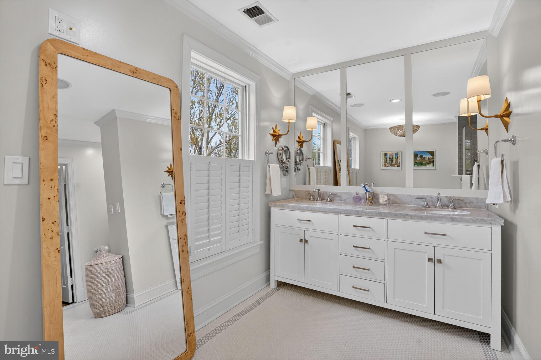 4837 W Street Northwest Washington, DC 20007 - Photo 32 of 59 Primary bath with double vanity