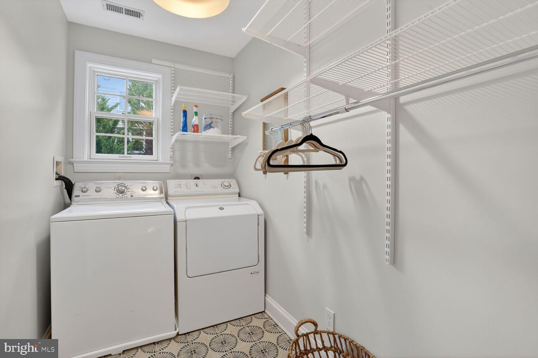 4837 W Street Northwest Washington, DC 20007 - Photo 34 of 59 Second floor laundry room with drying racks