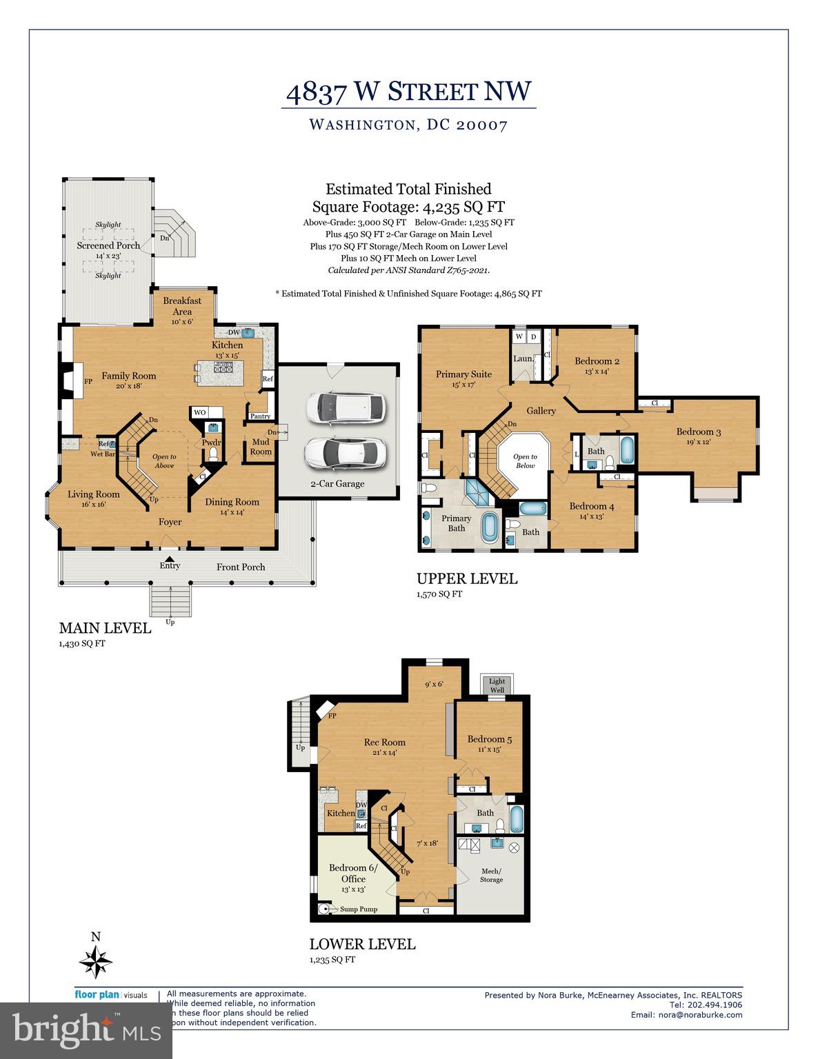 4837 W Street Northwest Washington, DC 20007 - Photo 59 of 59 Floor plans