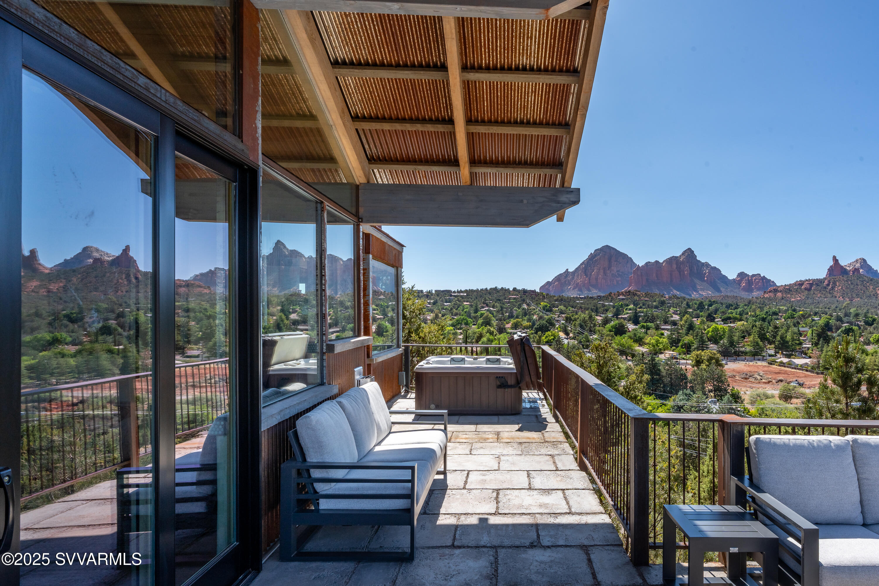 585 Norbie Road Sedona, AZ 86336 - Photo 62 of 65 Deck with Hot Tub