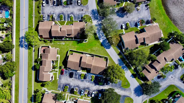 an aerial view of a city