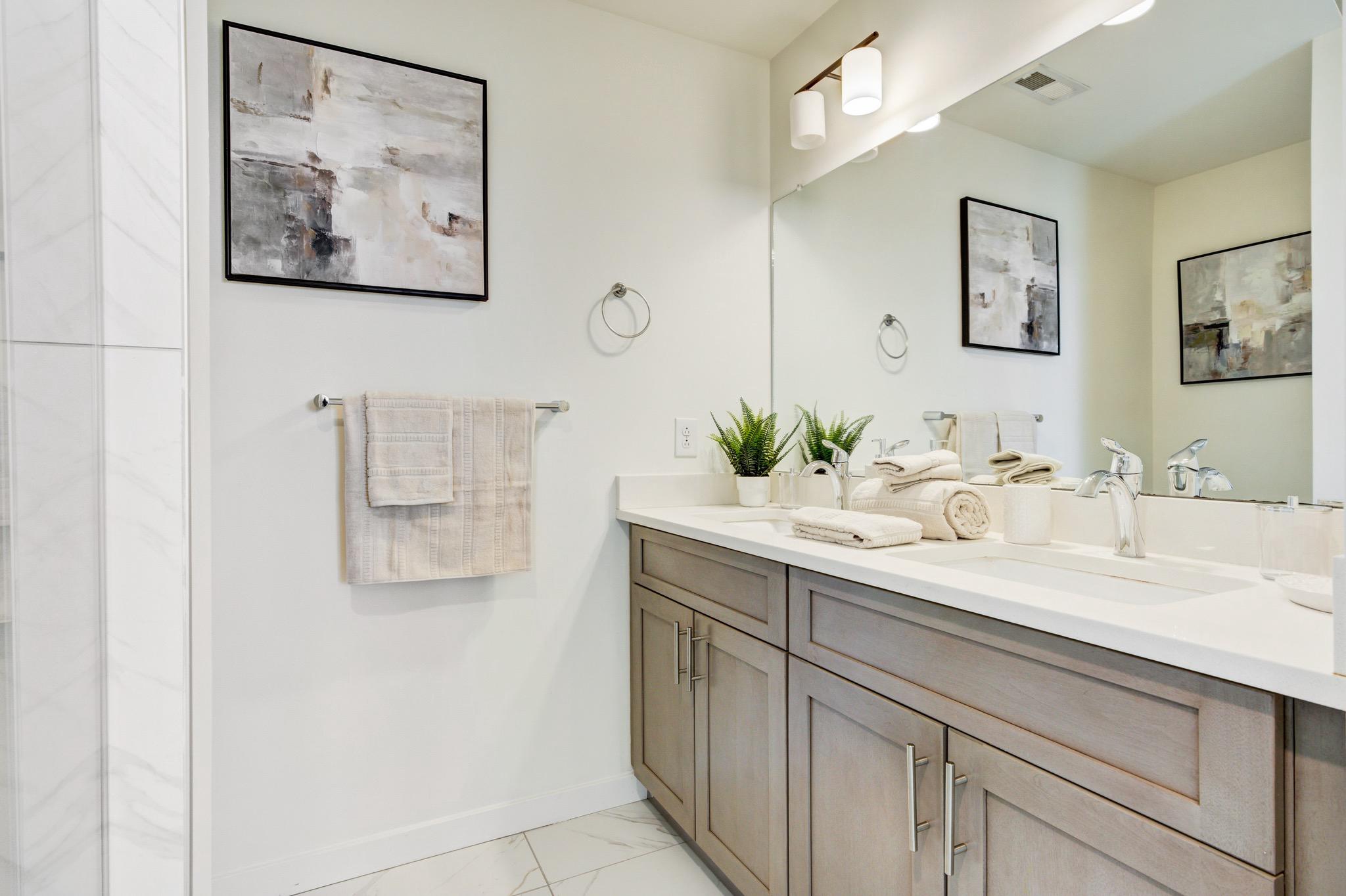 2105 East Lehigh Avenue, Unit B1 Philadelphia, PA 19125 - Photo 20 of 56 Dual Vanity in the Primary Bathroom