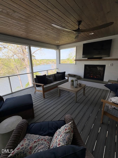 312 Victor Williford Road Roxboro, NC 27574 - Photo 7 of 11 FP screen deck and view