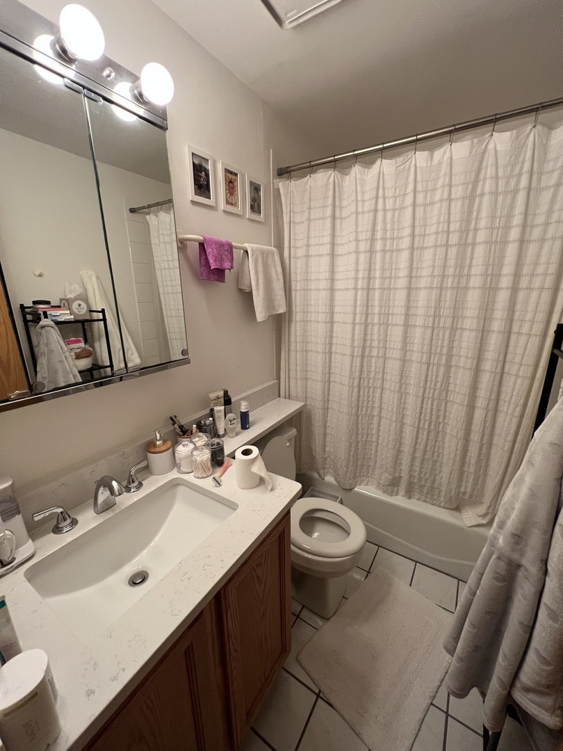 626 West Patterson Avenue, Unit 2E Chicago, IL 60613 - Photo 9 of 9 a bathroom with a sink toilet and shower