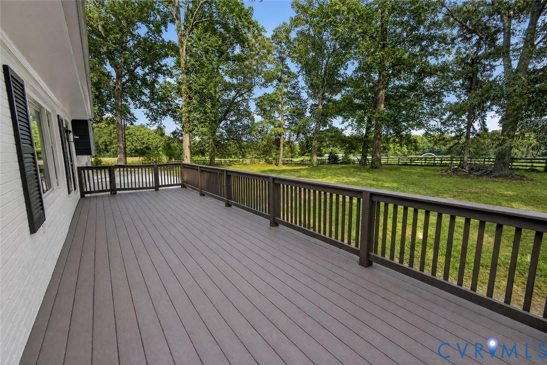 6581 Rural Point Road Mechanicsville, VA 23116 - Photo 44 of 58 Expansive outdoor deck with composite decking and