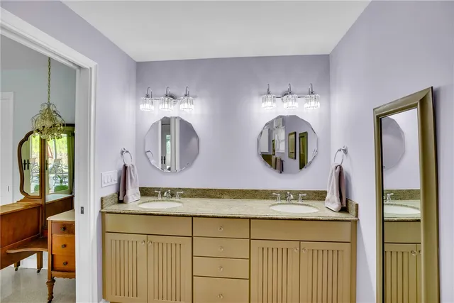 a living room with furniture and a couch