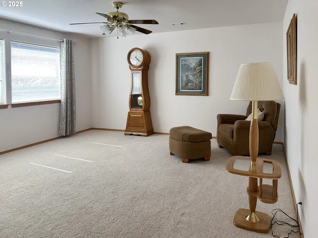 a room with furniture and a window