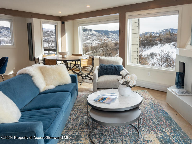 1711 Juniper Hill Road Aspen, CO 81611 - Photo 1 of 19 a living room with furniture and a large window