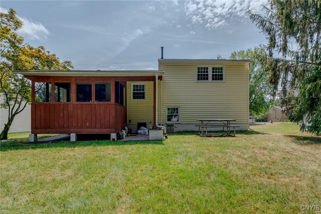 511 Rita Drive Clay, NY 13212 - Photo 3 of 41 Backyard with 3 Season Room