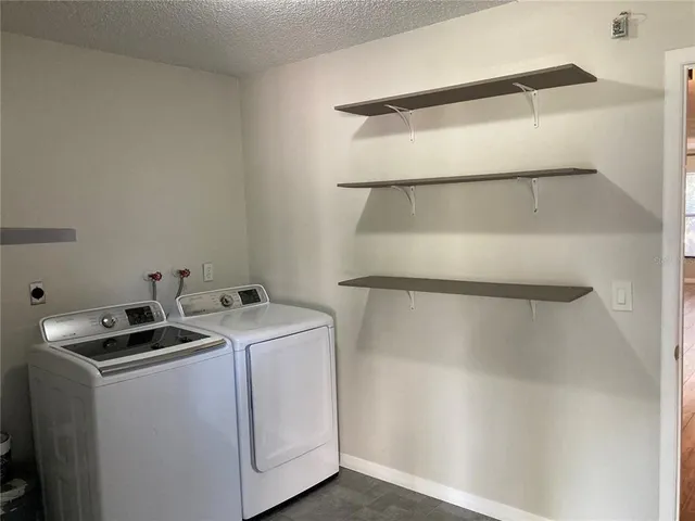 a view of a porch with a yard