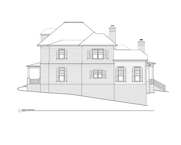 a black white and white photo of a very nice looking house