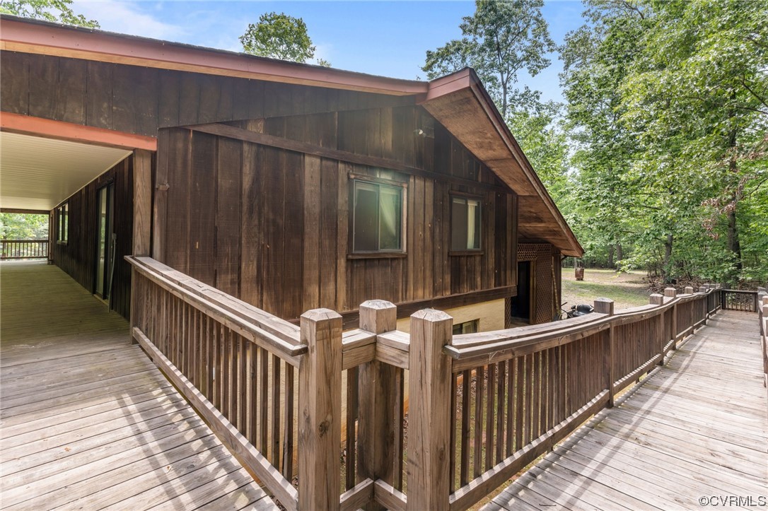 7192 South James River Road Buckingham, VA 23921 - Photo 12 of 29 a view of a house with wooden fence