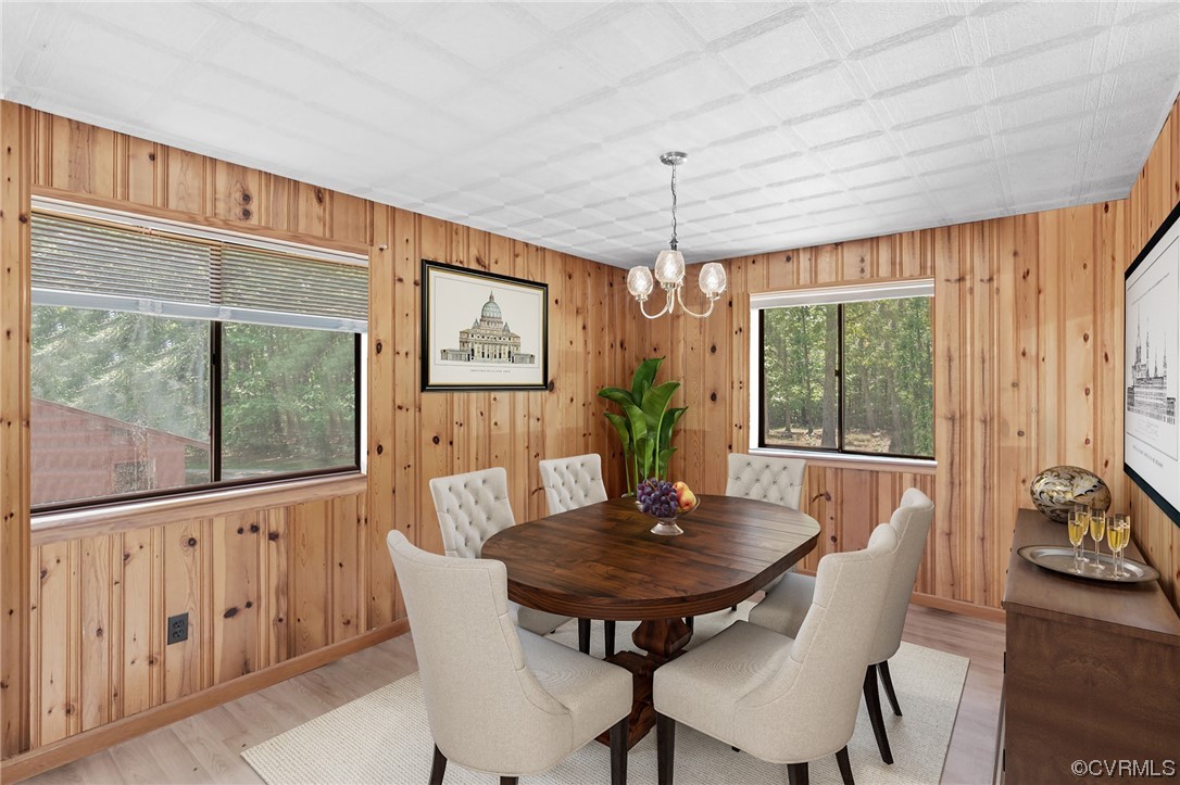 7192 South James River Road Buckingham, VA 23921 - Photo 3 of 29 a view of a dining room with furniture window and outside view