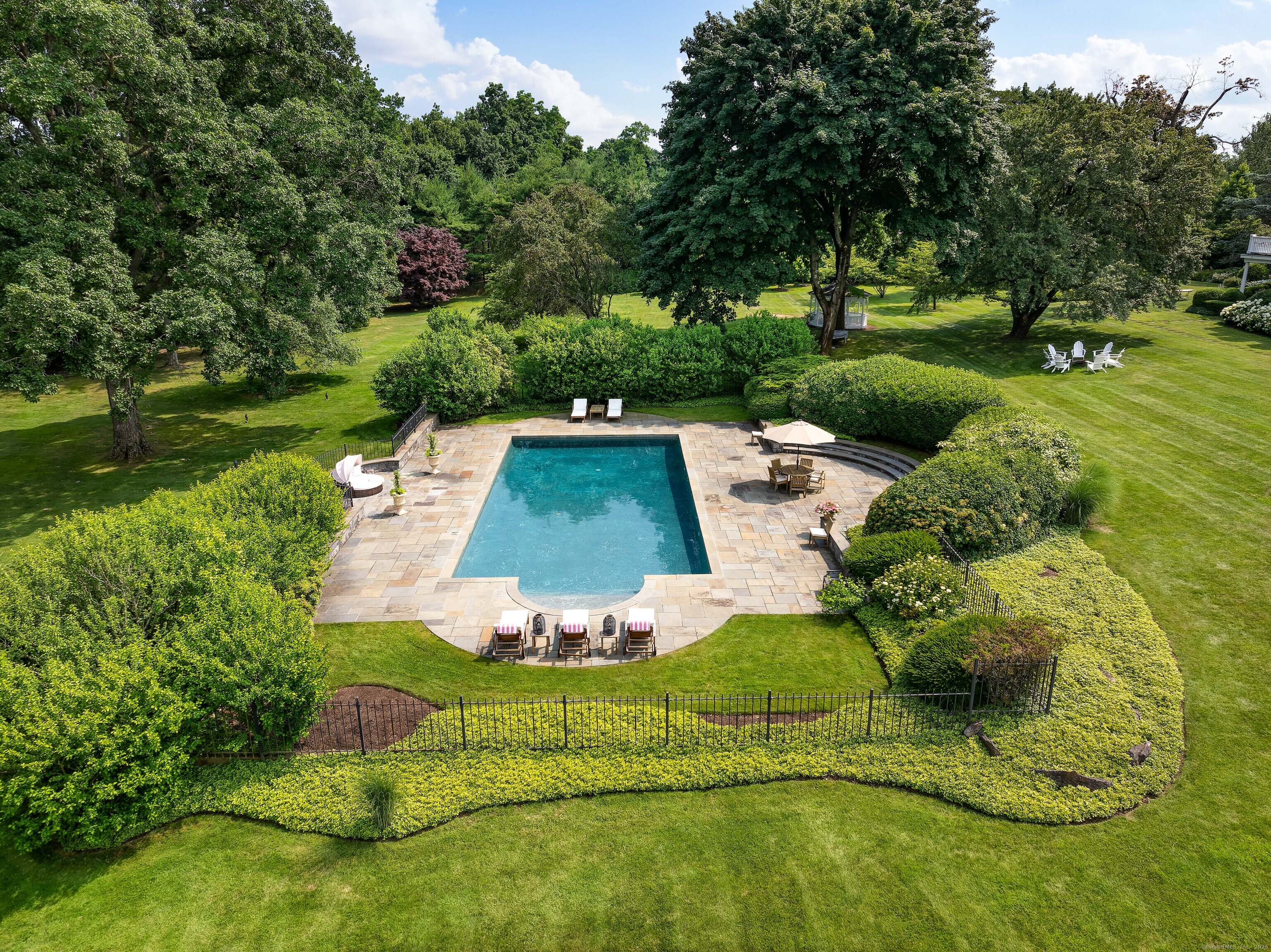 1619 Purchase Street Harrison, NY 10577 - Photo 31 of 37 an aerial view of a house with a garden