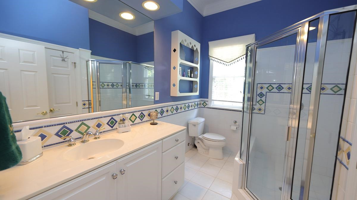 5817 Stone Spring Road Raleigh, NC 27613 - Photo 20 of 28 This Large Bathroom is located equally between the Bedrooms. Customs Tile Flooring and Lots of room to get ready for the day ! Secondary Full Bathroom