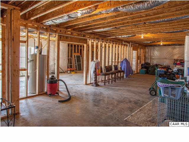 675 Frays Ridge Road Earlysville, VA 22936 - Photo 40 of 45 Incredible unfinished basement approximately 2600 sq feet plumbed for another bath too.