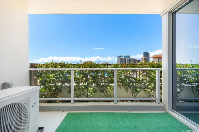 a view of a flower in a garden