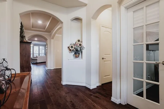 wooden floor in an empty room