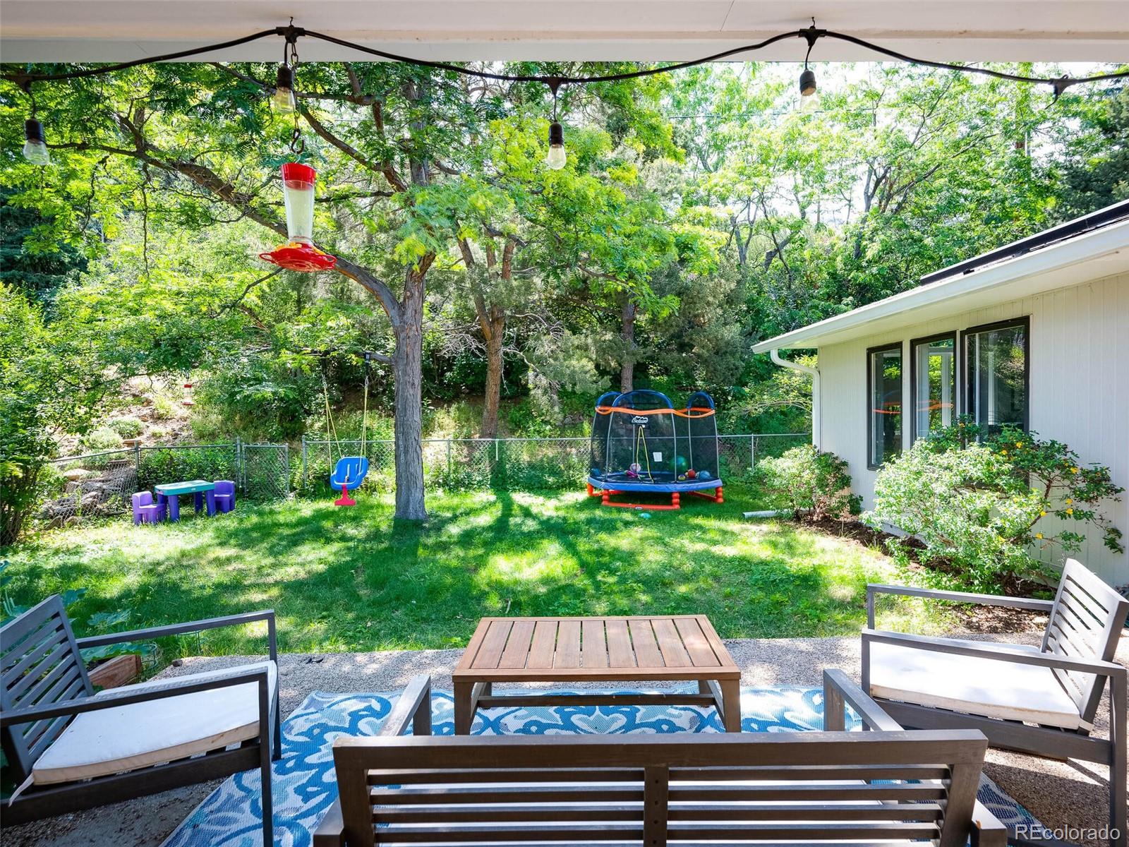 1826 Smith Road Golden, CO 80401 - Photo 32 of 35 a view of yard with seating area and green space