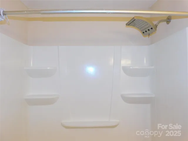 a close view of a shower in the kitchen