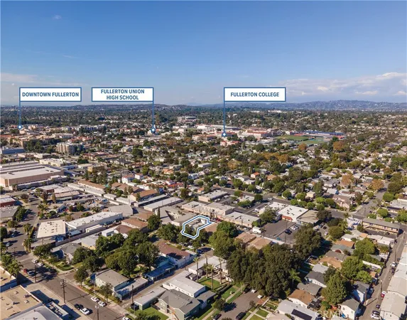 an aerial view of a city