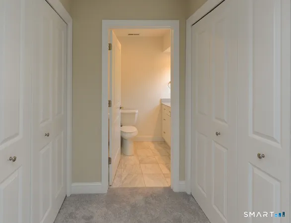 a view of a bathroom from a bathroom