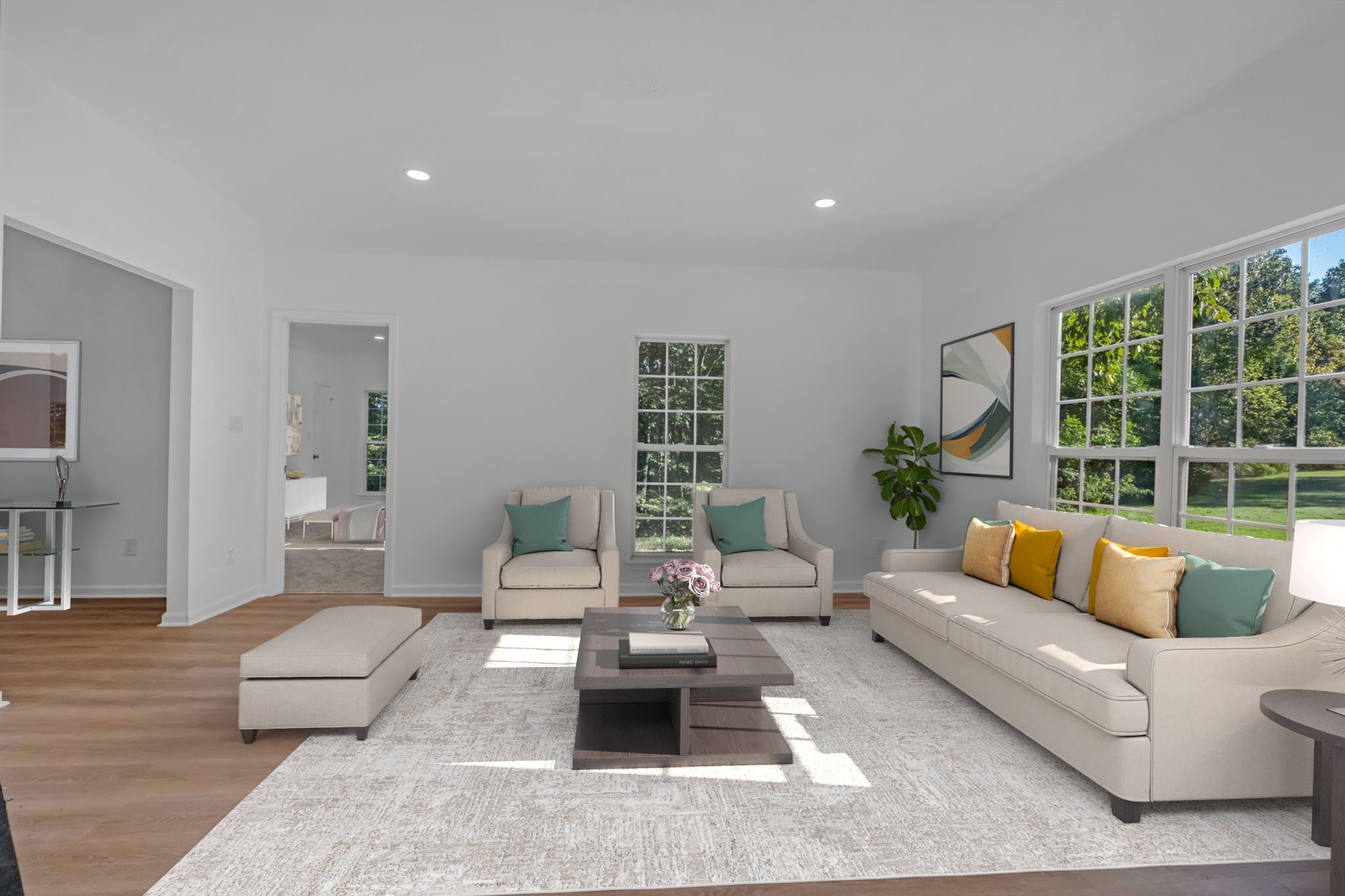 5550 Hargrove Ridge Road Franklin, TN 37064 - Photo 8 of 58 Staged Living Room