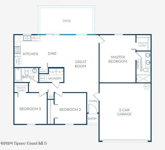 205 Wendover Road Southwest Palm Bay, FL 32908 - Photo 15 of 15 1273 - L Floor Plan with Extended Patio
