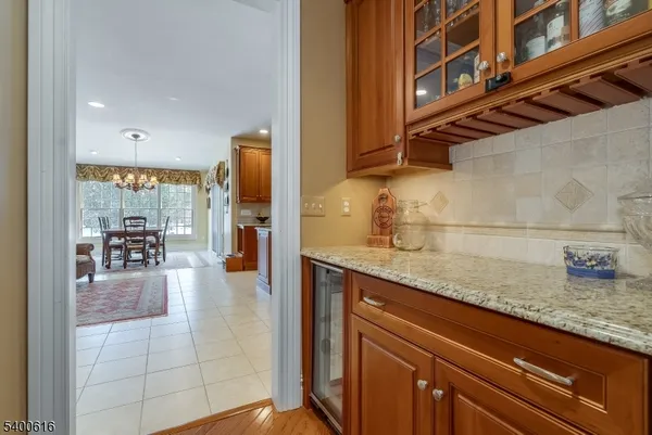 a kitchen with granite countertop lots of counter top space