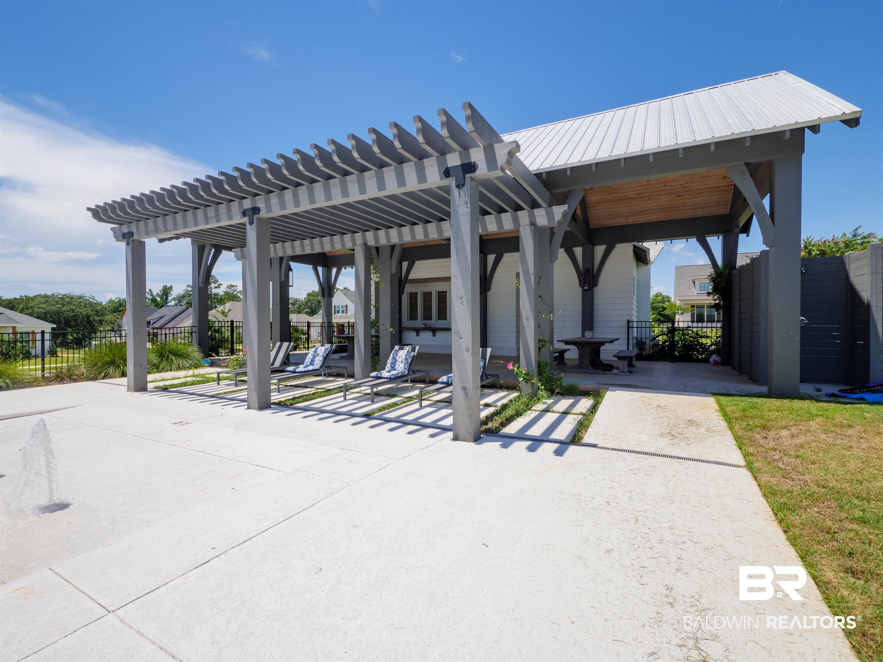 10970 Turin Avenue Fairhope, AL 36532 - Photo 58 of 61 View of patio with fence and a pergola