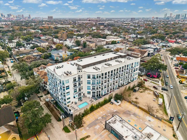 an aerial view of a city