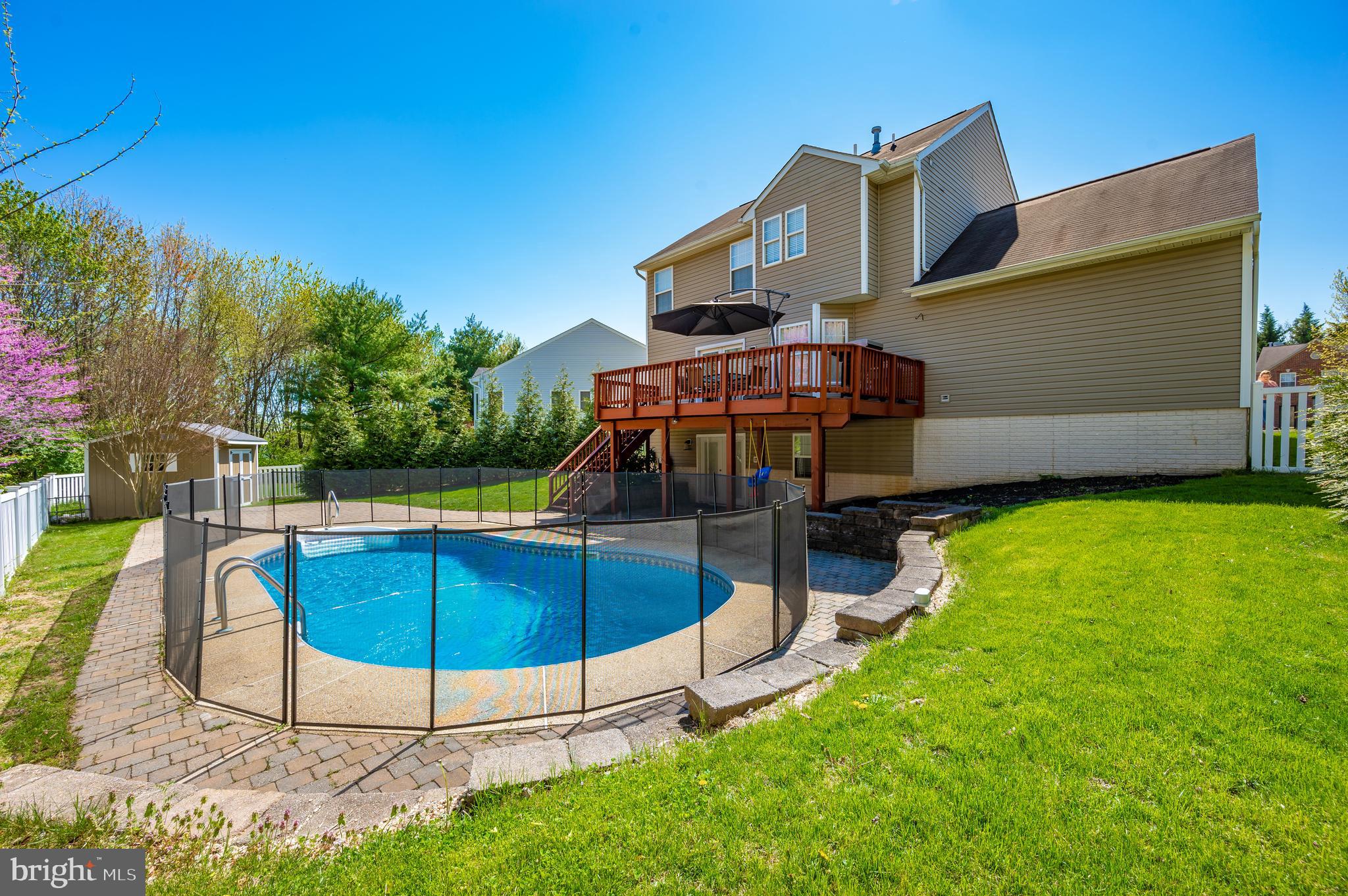 447 Delaware Road Frederick, MD 21701 - Photo 36 of 52 Pool, yard and deck