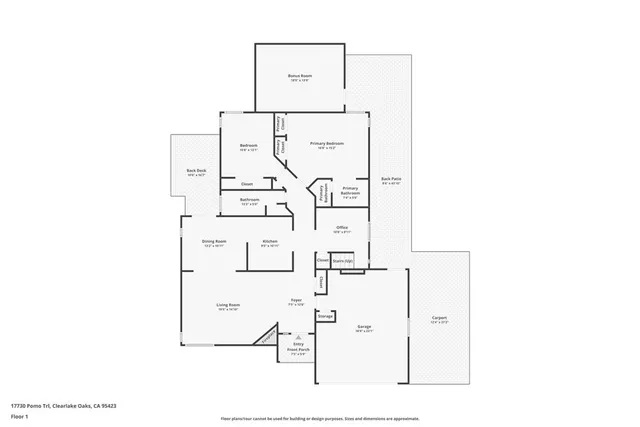 $349,000 | 17730 Pomo Trail, Clearlake Oaks, CA 95423