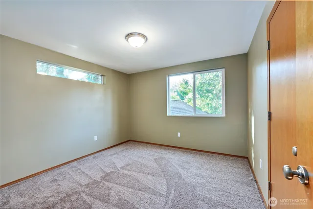 an empty room with window