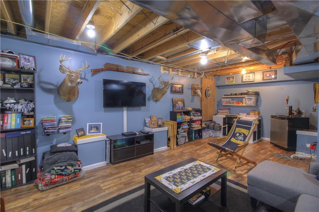 569 Leeper Road Georgetown, PA 15043 - Photo 20 of 25 Very large basement with full bathroom and separate exit!