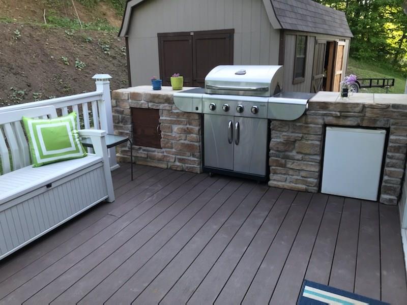 569 Leeper Road Georgetown, PA 15043 - Photo 25 of 25 Large trex deck with outdoor kitchen and room for a large table!