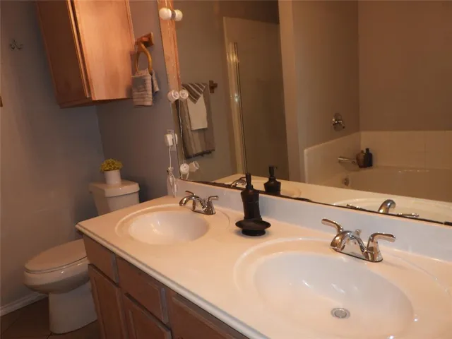 a bathroom with a sink and a toilet