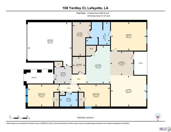 $1,760 | 108 Yardley Court, Lafayette, LA 70507