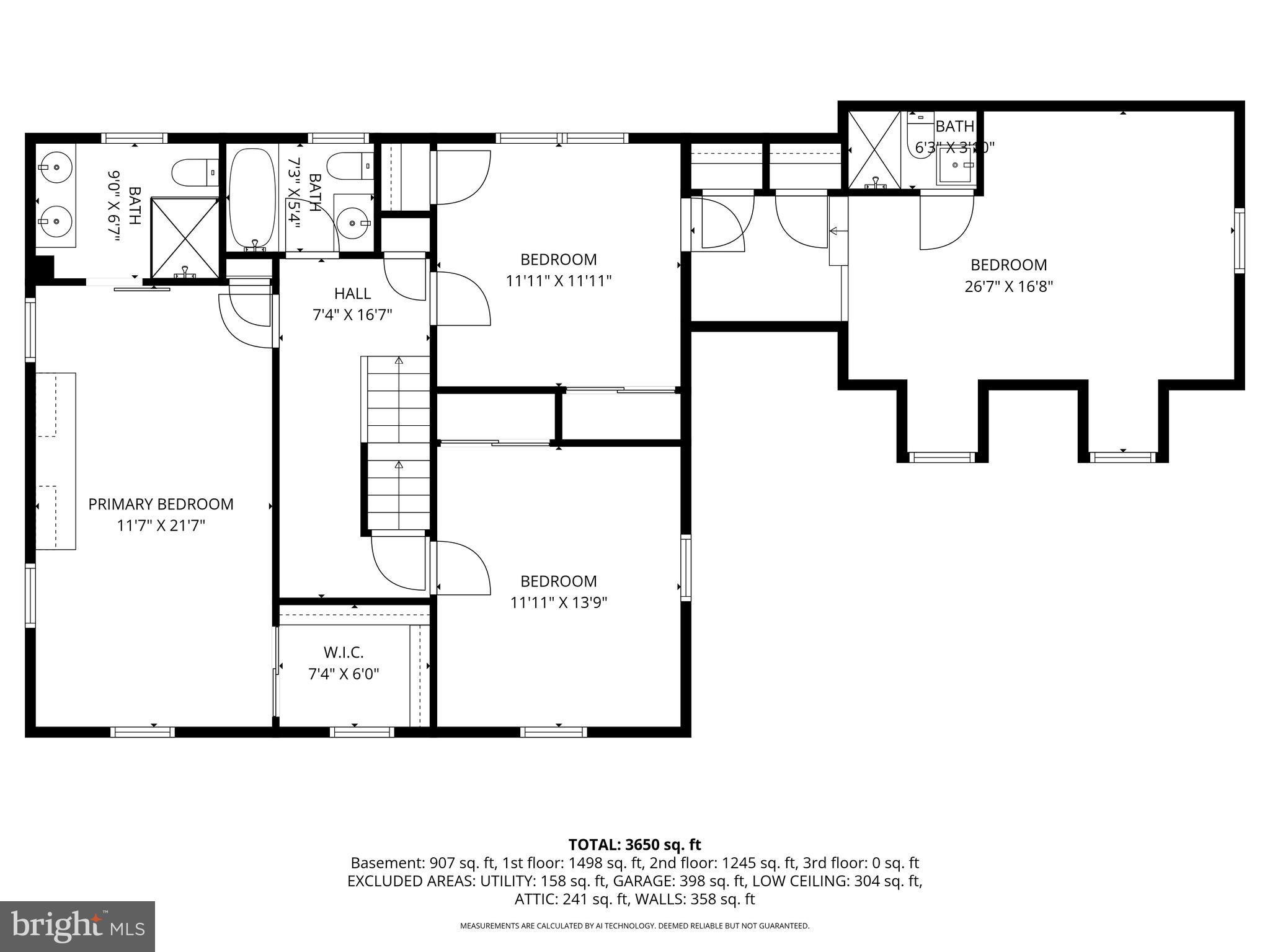 5514 Boxhill Lane Baltimore, MD 21210 - Photo 45 of 46 2nd level floor plan
