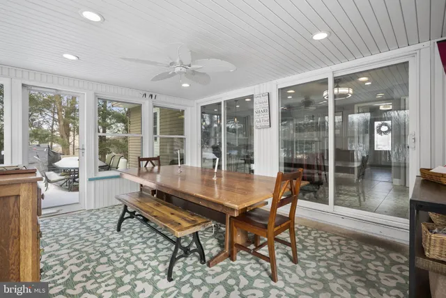 a outdoor space with furniture