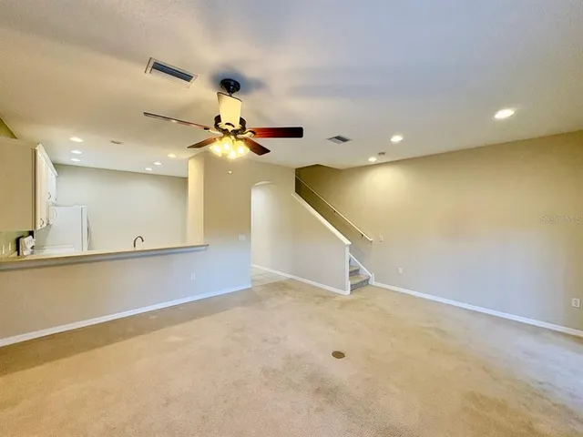 an entryway in a room